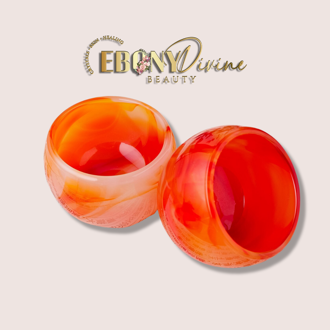 Carnelian Crystal Teacup | Cute Crystal Teacup | Ebony Divine Beauty