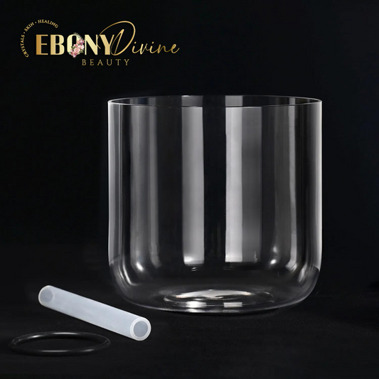 Alchemy Clear Crystal Singing Bowl | Ebony Divine Beauty