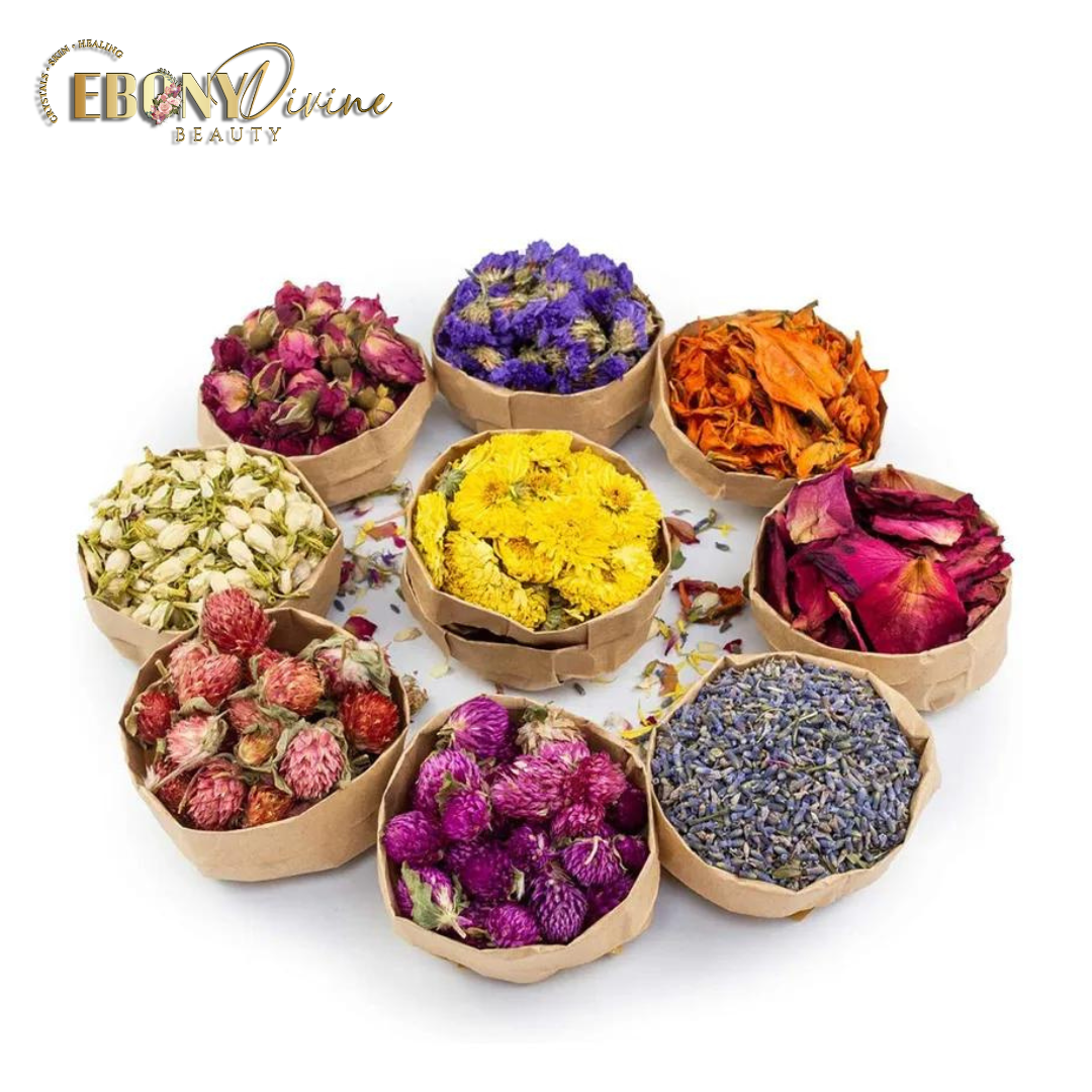 Dried Flowers and Herbs Kit | Ebony Divine Beauty