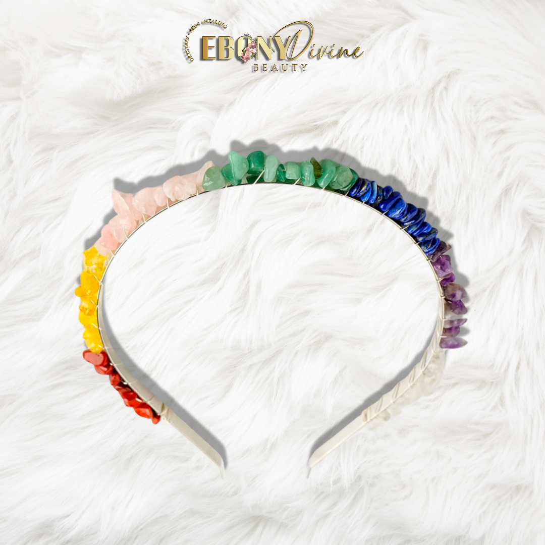 1PC - Chakra Healing Crystal Hair Headband