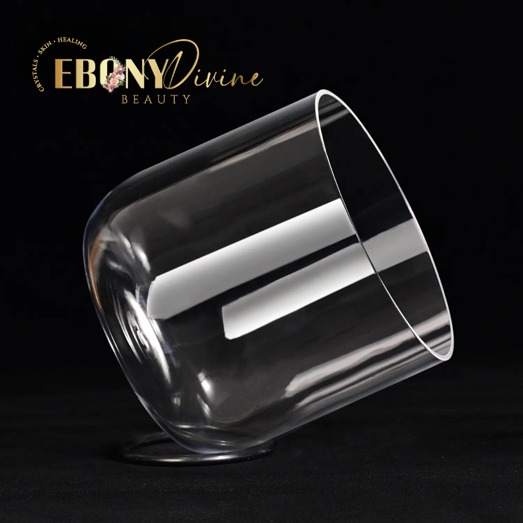 Alchemy Clear Crystal Singing Bowl | Ebony Divine Beauty