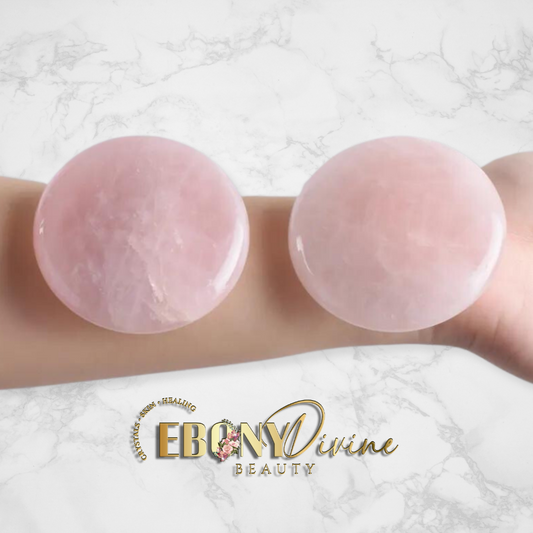 Large Rose Quartz Chakra Palm Stone: Healing SPA and Reiki Crystal for Beauty & Health