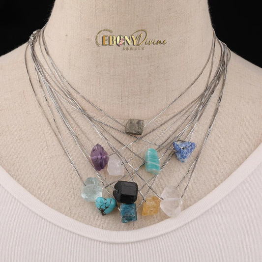 Natural Crystal Adjustable Manifestation Necklace