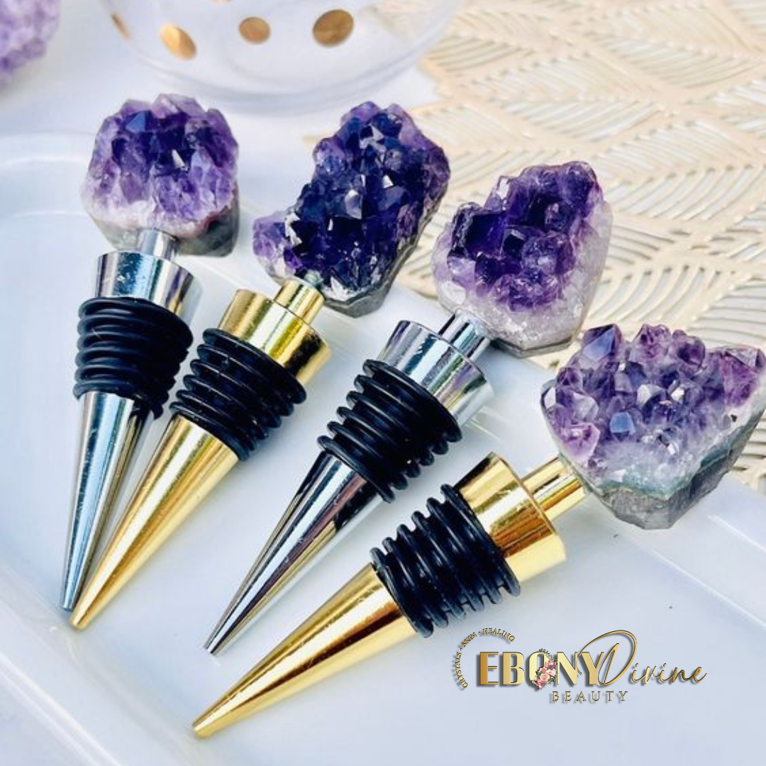 Natural Amethyst Cluster Wine Stopper