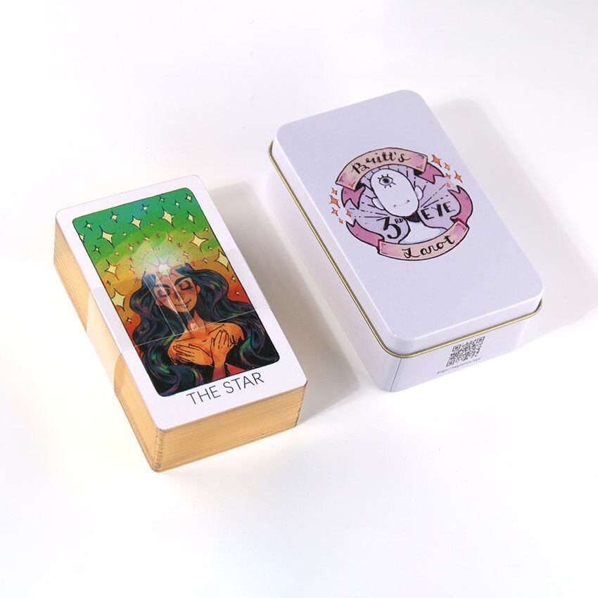 Britt's 3rd Eye Gilded Edge Tarot Cards | Ebony Divine Beauty