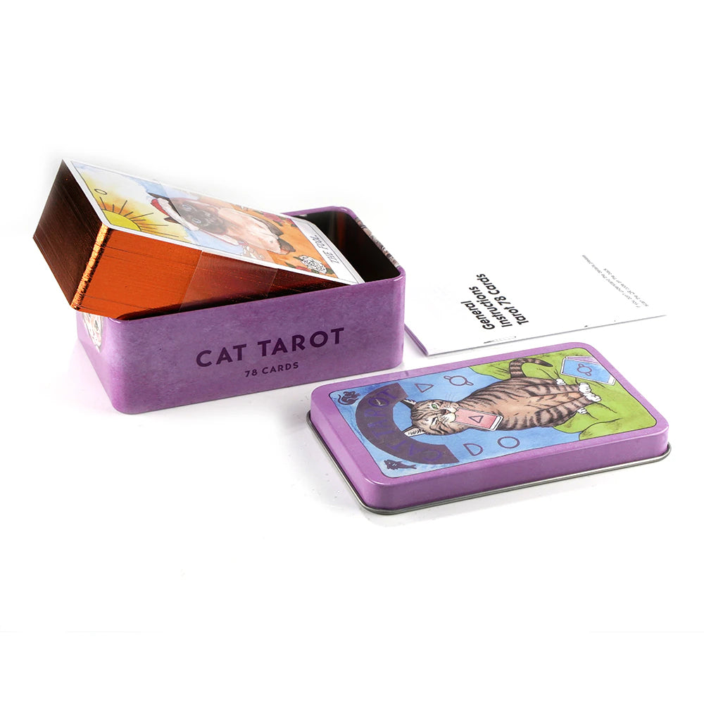 Cat Tarot Gilded Edge Cards | Ebony Divine Beauty