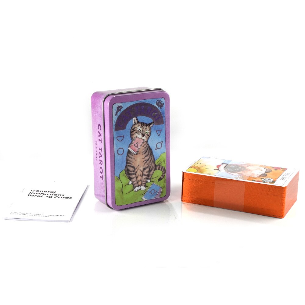 Cat Tarot Gilded Edge Cards | Ebony Divine BeautyCat Tarot Gilded Edge Cards | Ebony Divine Beauty