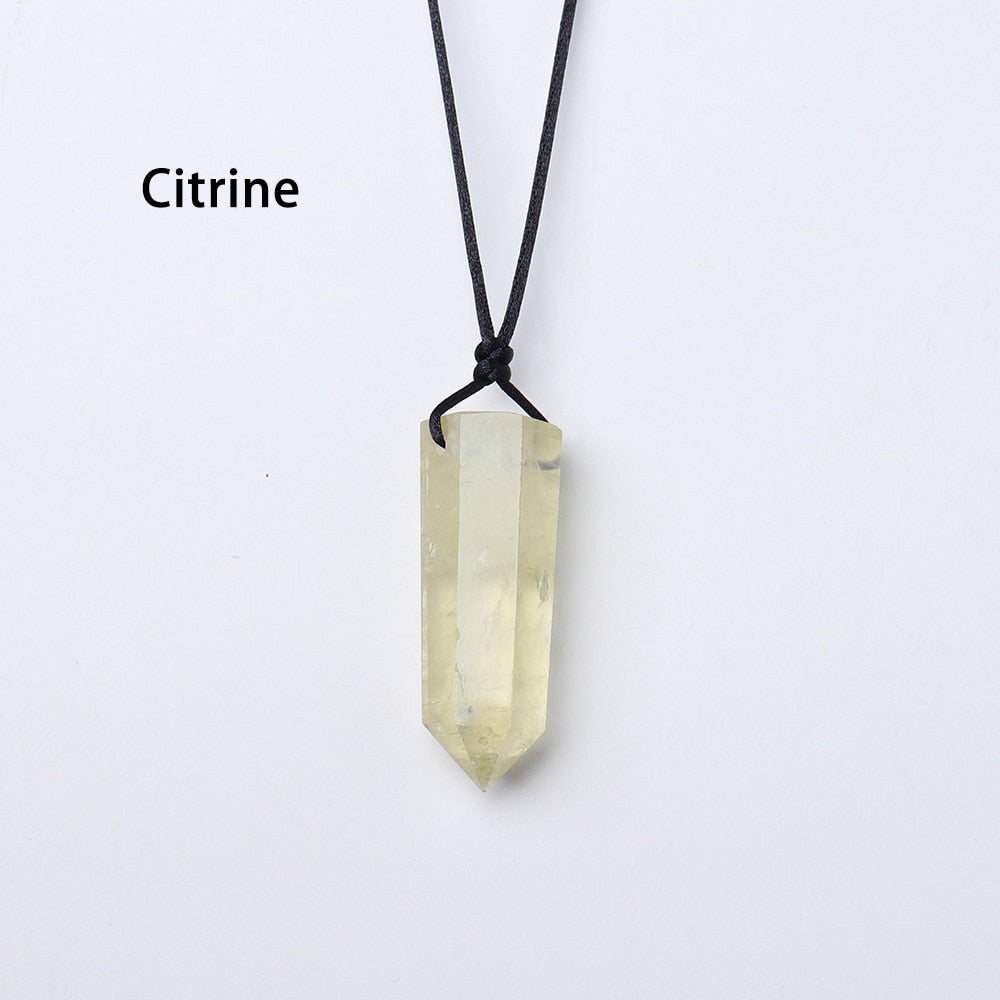 Crystal Column Necklace | Crystal Necklace | Ebony Divine Beauty