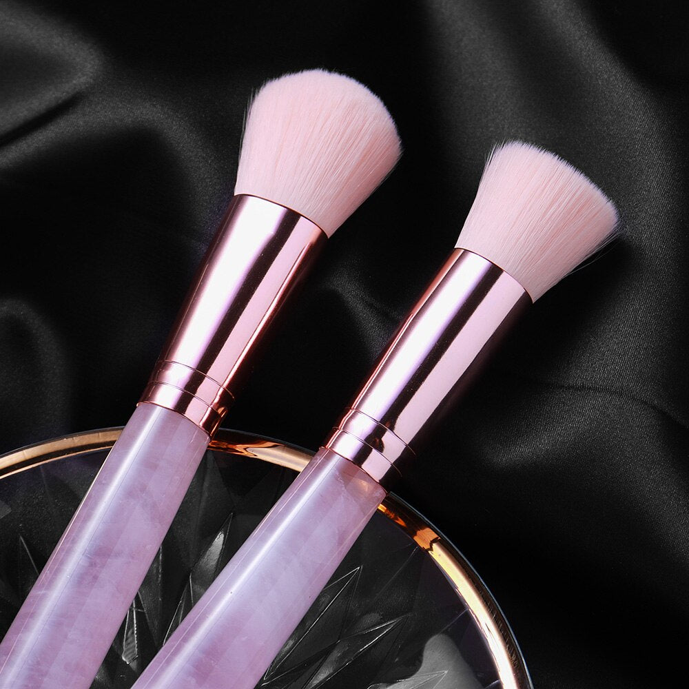 Rose Crystal Makeup Brush Set | Makeup Brush Set | Ebony Divine Beauty