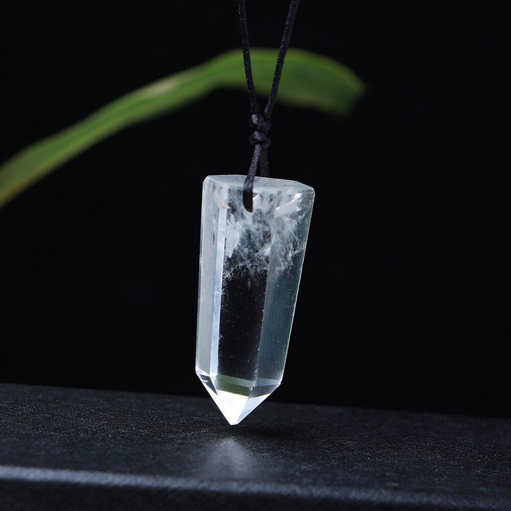 Crystal Column Necklace | Crystal Necklace | Ebony Divine Beauty