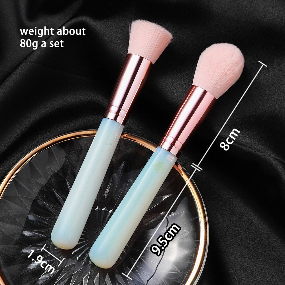 Opal Crystal Makeup Brushes set | Ebony Divine Beauty