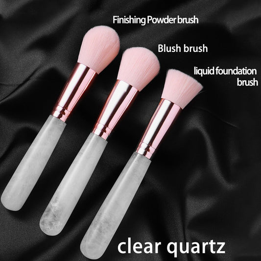 Crystal Cosmetic Brush Set | Cosmetic Brush Set | Ebony Divine Beauty