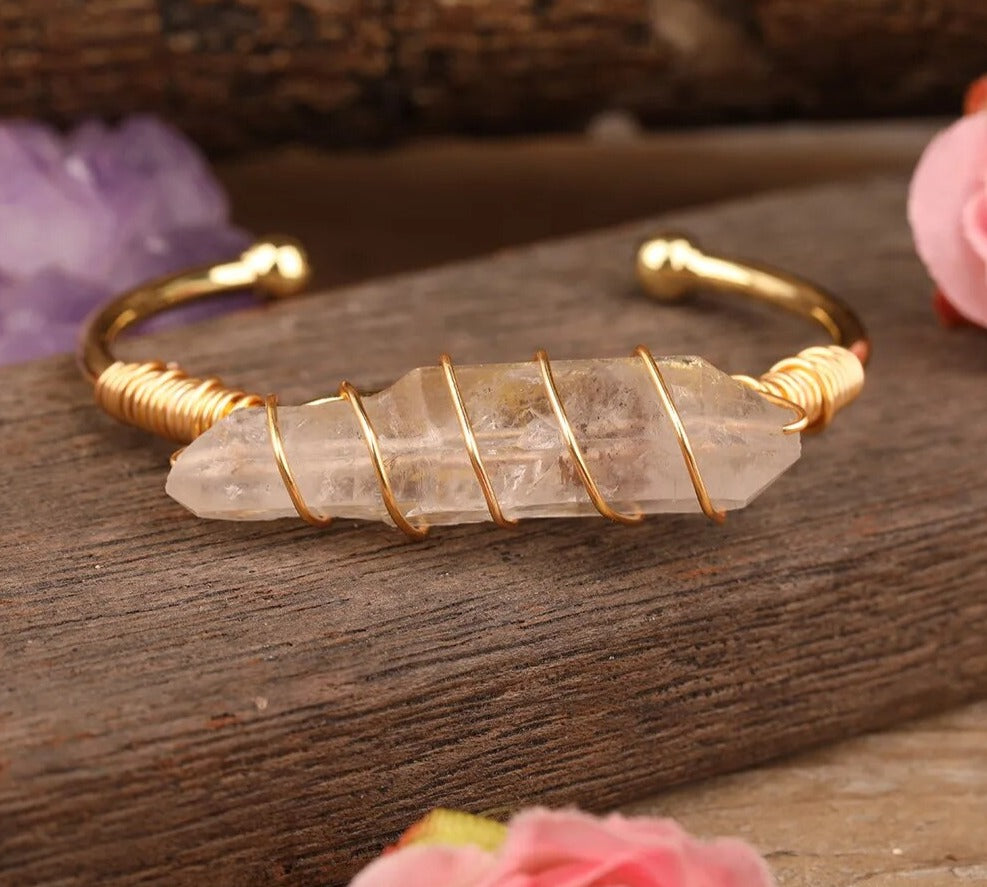 Diamond Quartz Cuff Bangles | Cuff Bangle | Ebony Divine Beauty