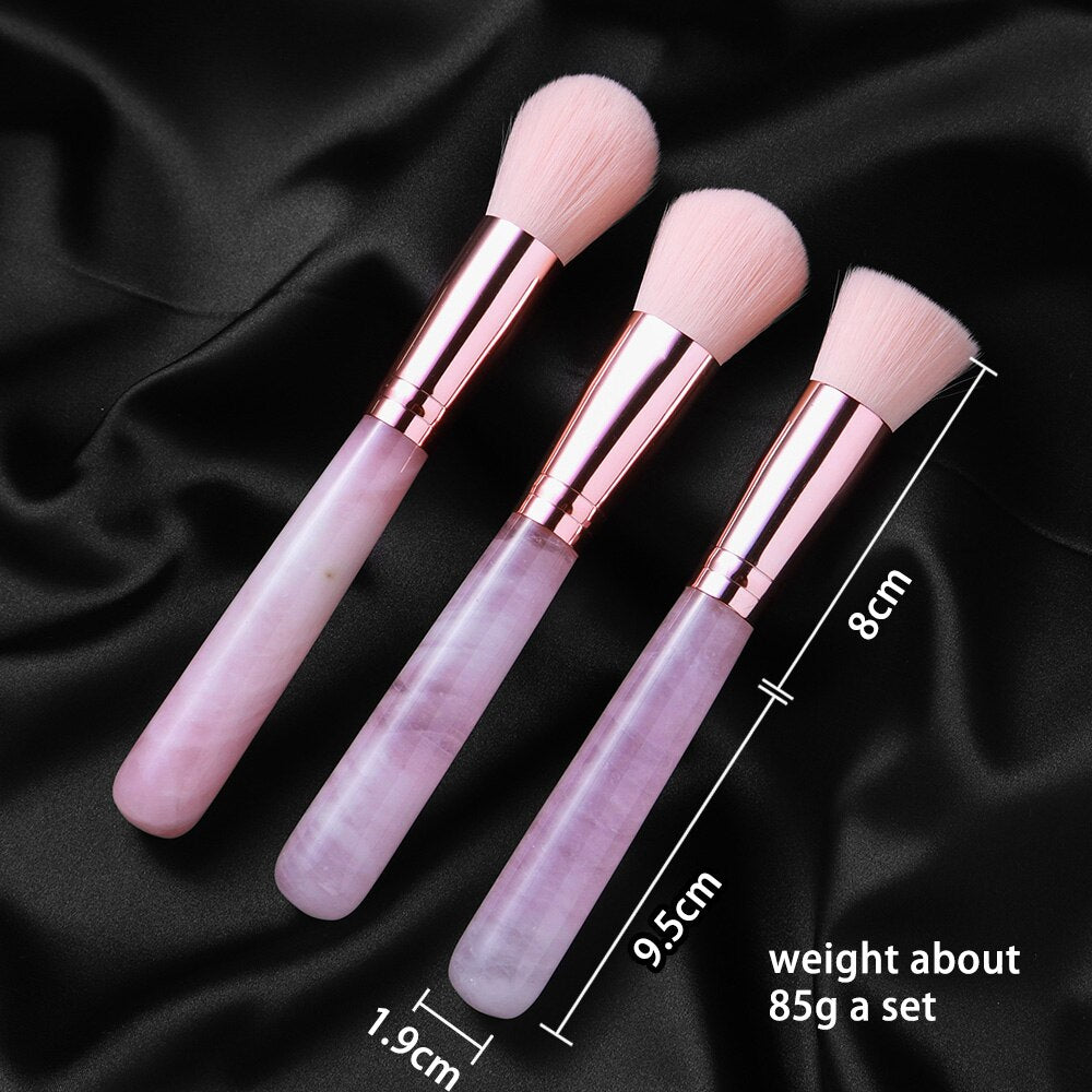 Rose Crystal Makeup Brush Set | Makeup Brush Set | Ebony Divine Beauty