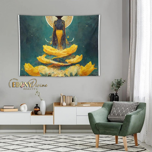 Oshun Goddess Ascending Tapestry Room Decoration