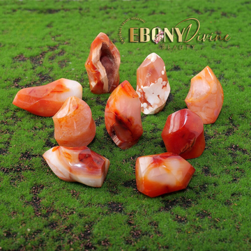 Ebony Divine Beauty Reiki-Infused Natural Carnelian Mini Crystal Torch image 1