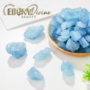 Natural Aquamarine Raw Rough Stone: Stone of Courage & Inner Peace