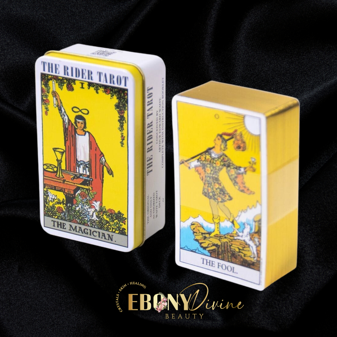 Premium Collectors Edition: Rider Gilded Edge Tarot Cards with Tin Metal Box