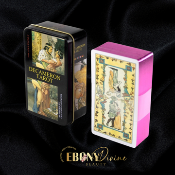 Premium Collectors Edition: Decameron Gilded Edge Tarot Cards in Metal Box