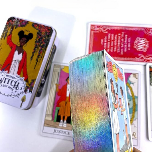 Premium Collectors Edition: Modern Witch Gilded Edge Tarot Deck in Metal Box