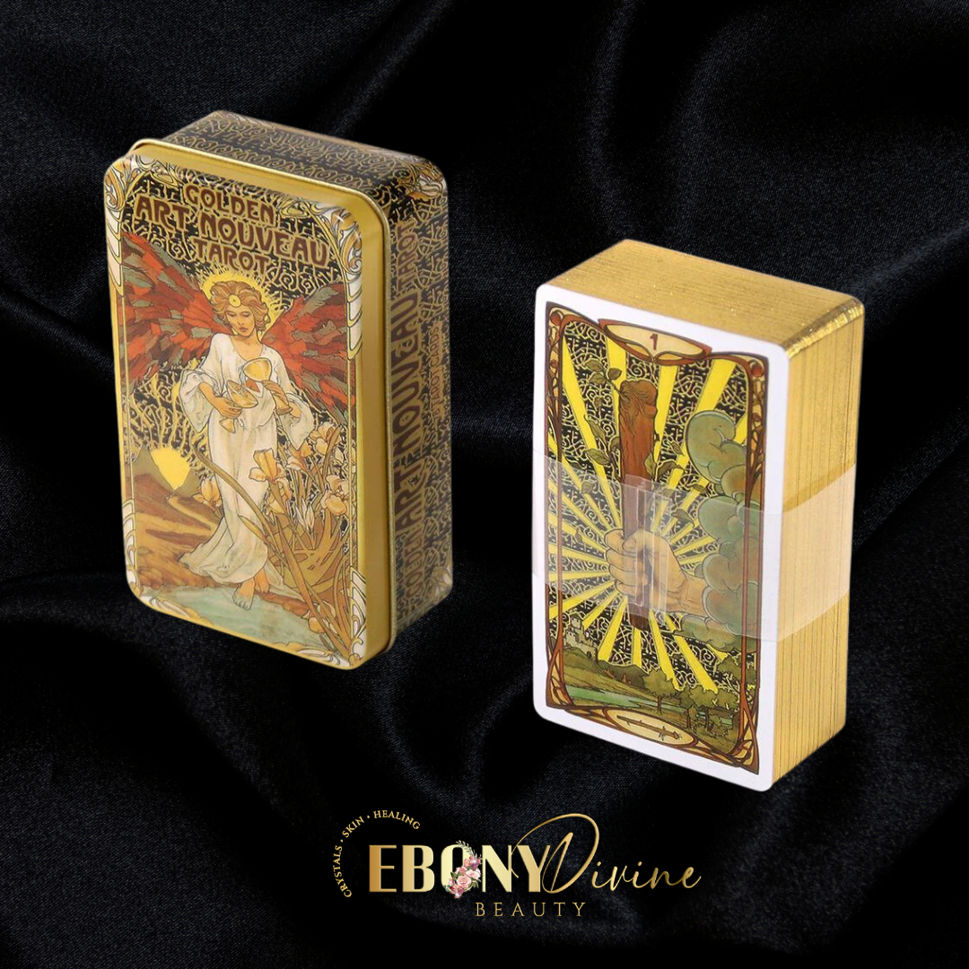 Nouveau Gilded Edge Tarot Cards | Ebony Divine Beauty