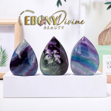 Natural Fluorite Crystal Carving Enriched with Reiki Energy