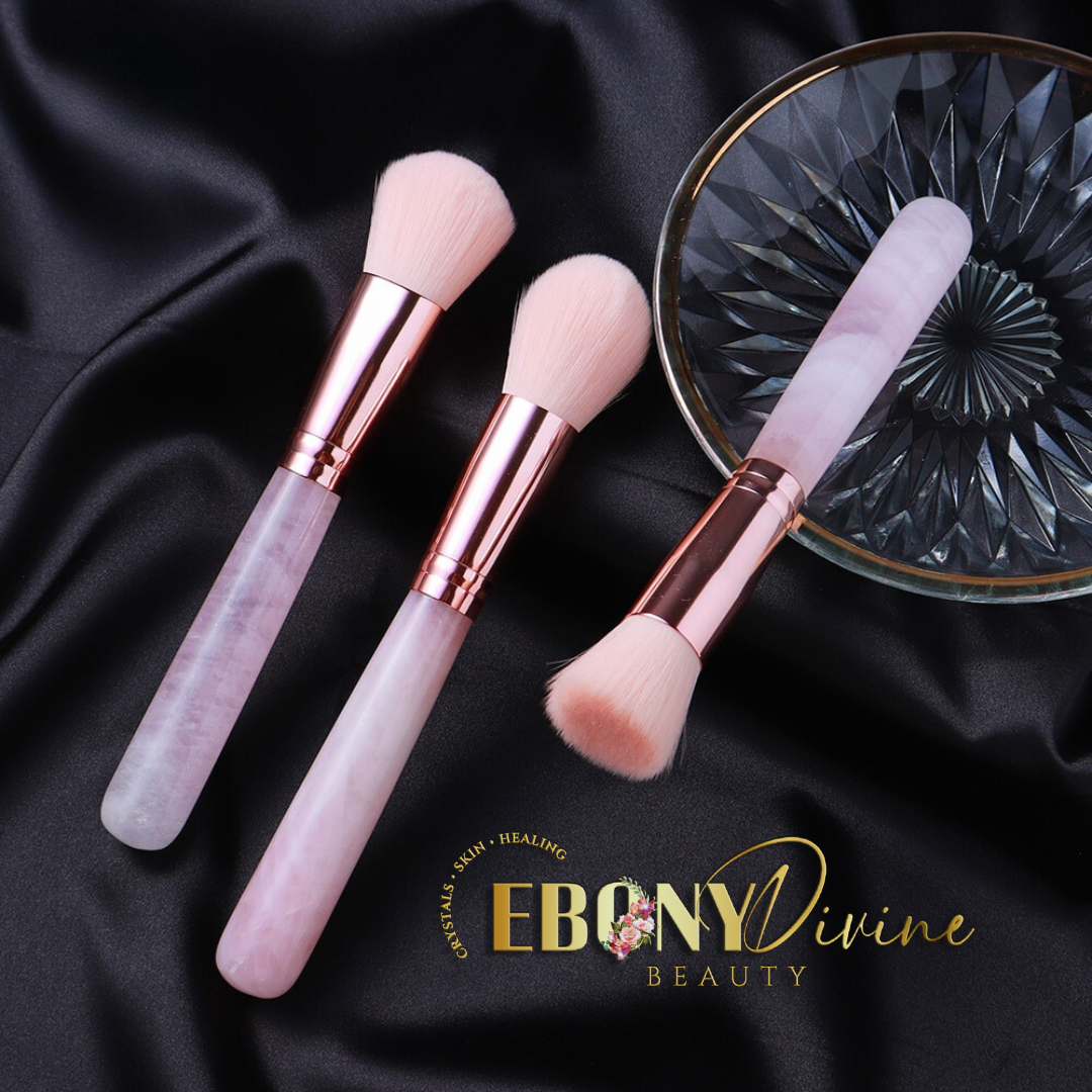 Rose Crystal Makeup Brush Set | Makeup Brush Set | Ebony Divine Beauty