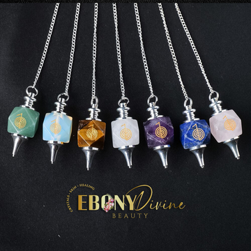 Natural Crystal Engraving Symbolic Pendulum: Unveiling Inner Wisdom & Predictions