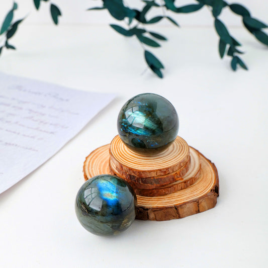 Natural Blue Labradorite Sphere