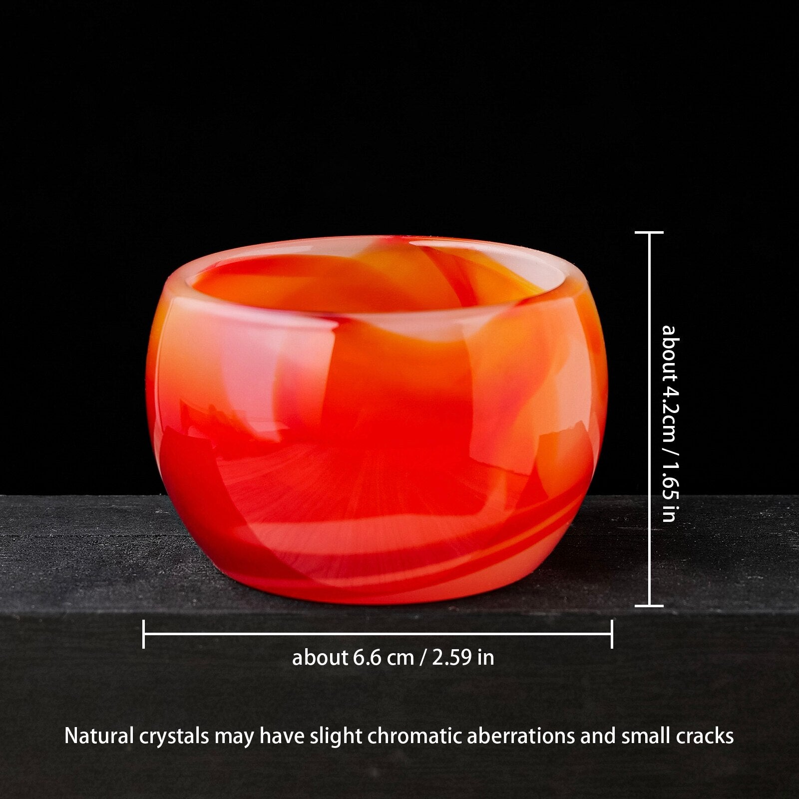 Carnelian Crystal Teacup | Cute Crystal Teacup | Ebony Divine Beauty