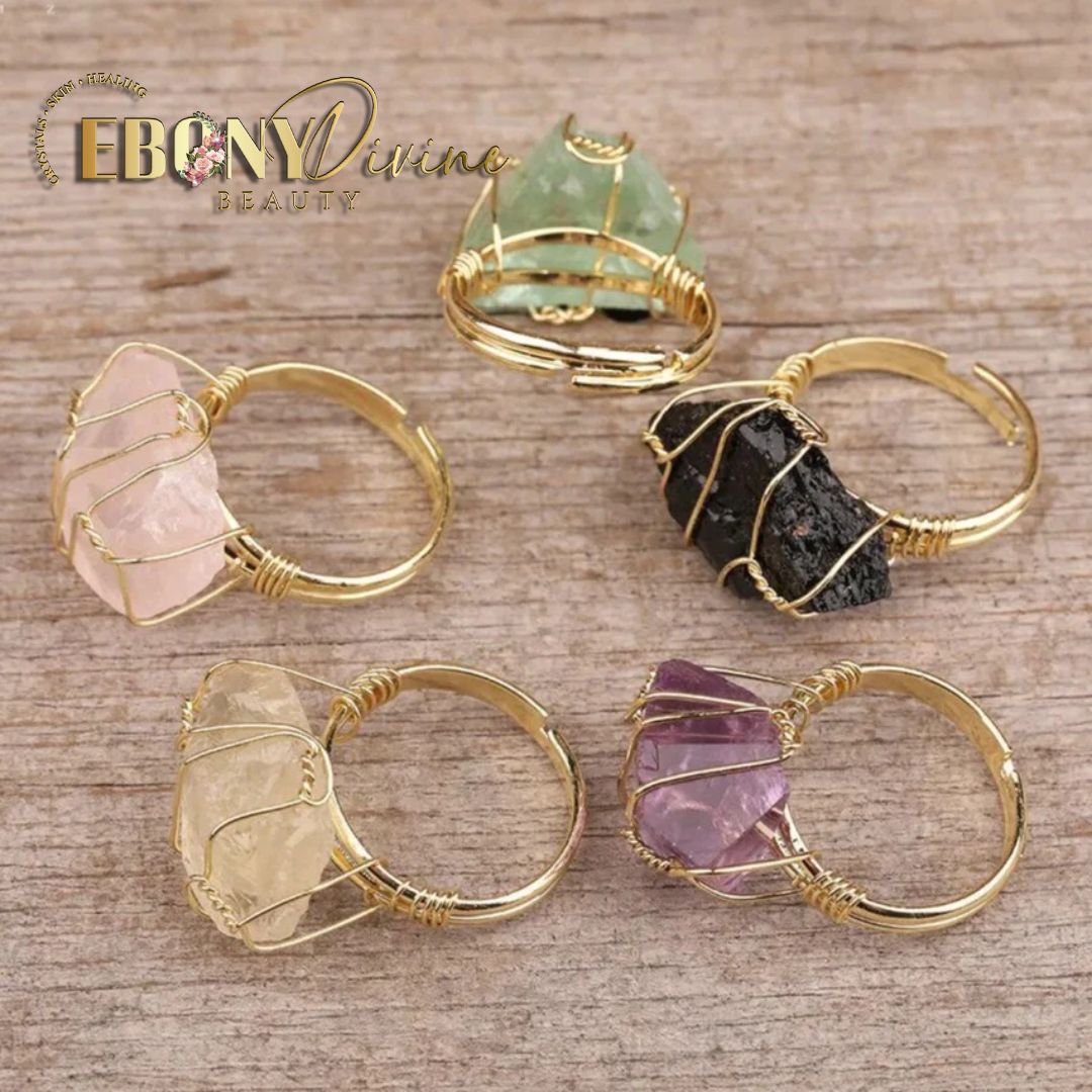 Handmade Natural Crystal Gemstone Ring